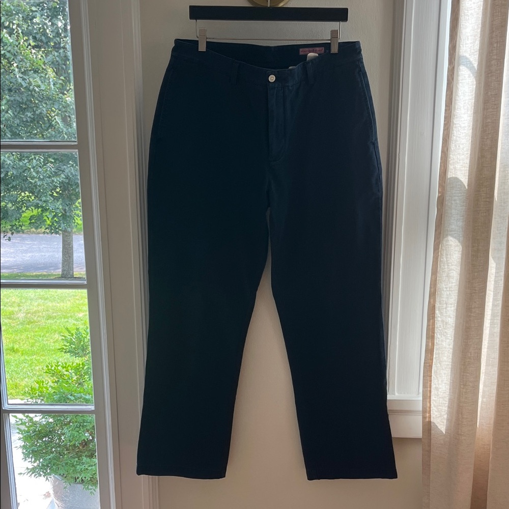Vineyard Vines Men’s Navy Blue Club Pants Chino Size 36 x 32 Preowned